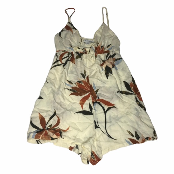 NWT O'Neill pale yellow floral Tatum Romper xs - Picture 9 of 12